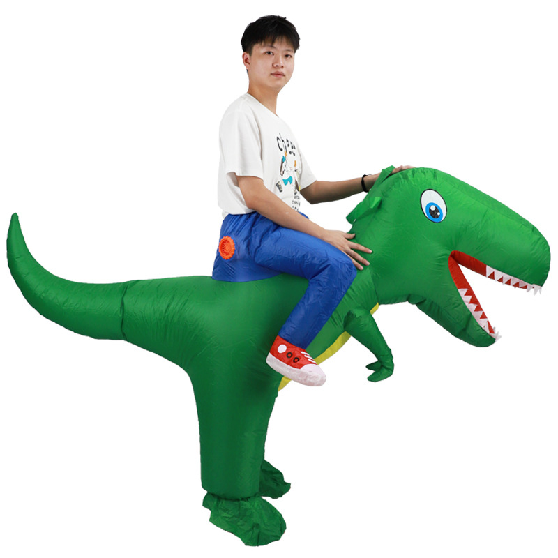 AdultHot キッズ グリーン インフレータブル恐竜コス - Inflatable Dinosaur Costume Adult のレビューと価格