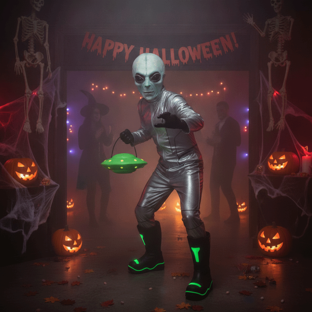 ラテックス素材のエイリアンマスク、フルヘッドマスク、グリーン - Latex Alien Mask Realistic のレビューと価格